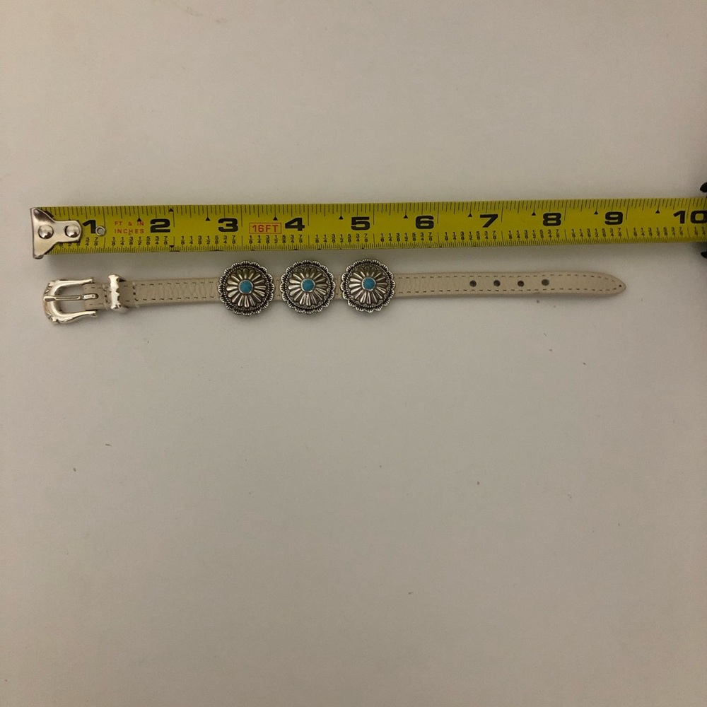 Brighton Mosiac Paseo Bandit Shoe White Leather Buckle Bracelet - Picture 6 of 7